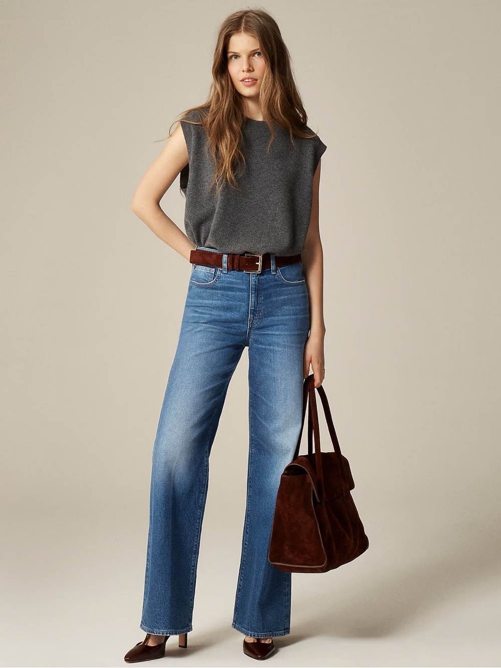 J. Crew Petite Denim Trouser Jean in Charlotte Wash Size P24